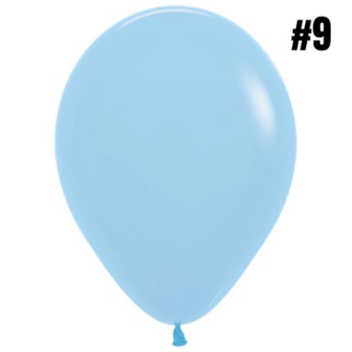 Imagen de VEJIGA 9 CELESTE BPS 1/50 