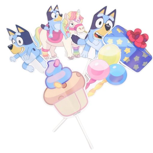 Imagen de TOPPER DECORATIVO BLUEY 1/6 