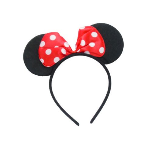 Imagen de CINTILLO MINNIE LAZO ROSA  