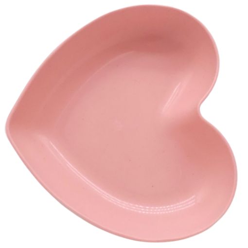 Imagen de PLATO PLASTICO FORMA CORAZON 14.5X14X2.5CM