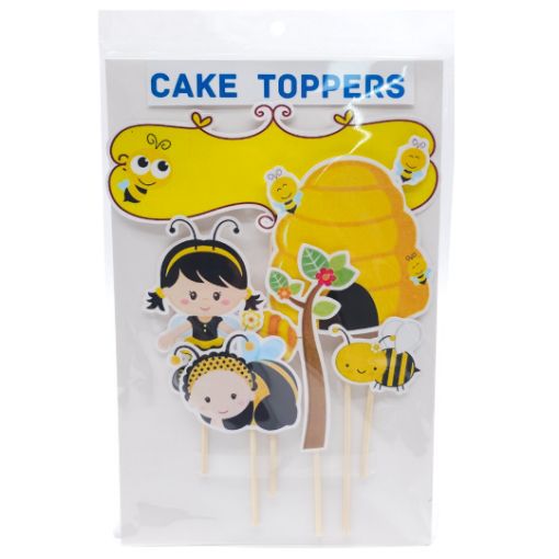 Imagen de CAKE TOPPER MOTIVO ABEJITA 1/6 