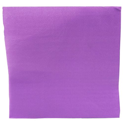 Imagen de SERVILLETA COLOR LISO MORADO 1/20
