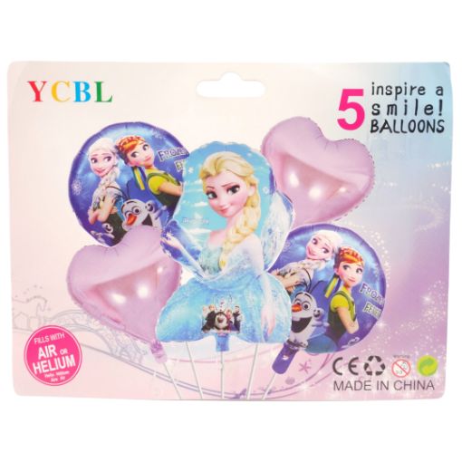 Imagen de SET DE GLOBOS FROZEN 1/5 