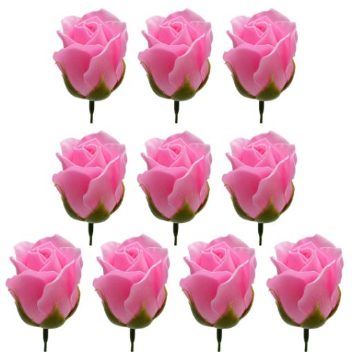 Imagen de ROSA BOTON 6.5CM ROSA 1/10 