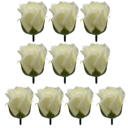 Imagen de ROSA BOTON 6.5CM CREMA 1/10 