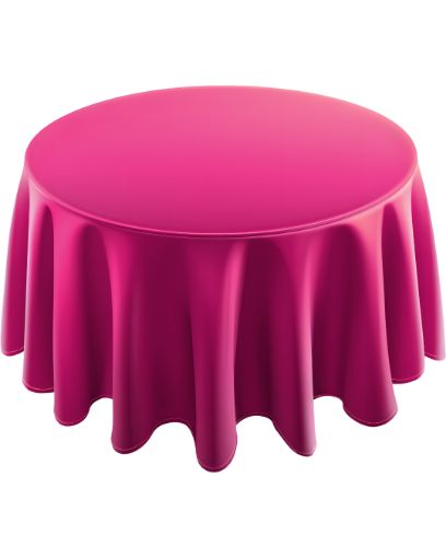 Imagen de MANTEL REDONDO FUCSIA 2.13M