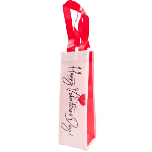 Imagen de BOLSA DE VINO TELA SAN VALENTIN