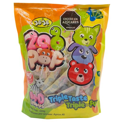 Imagen de PALETA ZOO POP ANIMALITOS 28/40 