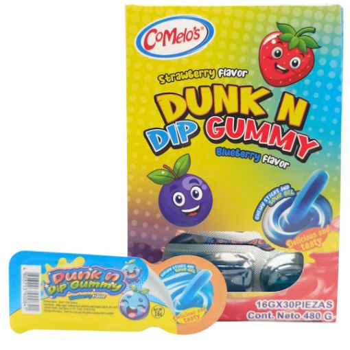 Imagen de DUNKN DIP GUMMY COMELO 24/30