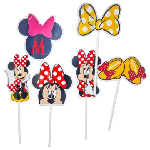 Imagen de TOPPER DECORATIVO MINNIE ROJA 1/6 **