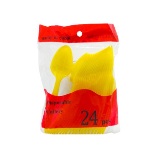 Imagen de CUCHARA COLOR AMARILLO 12/24 .**