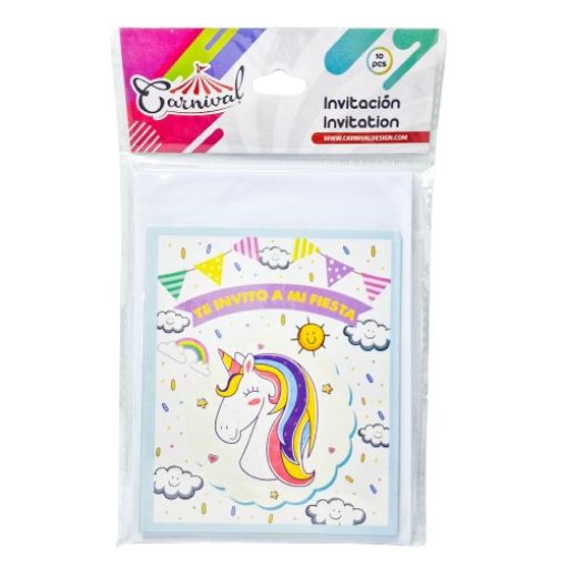 Imagen de INVITACION UNICORNIO EU 1/10**
