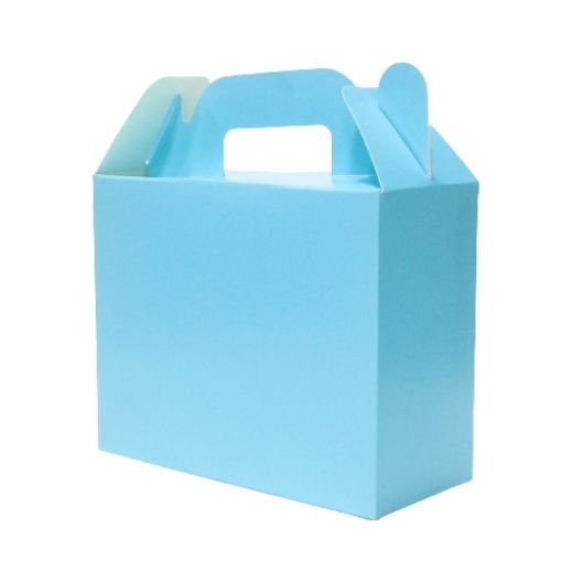 Imagen de CAJITA CARTON 14X11X6CM AZUL BEBÉ 1/10 .**