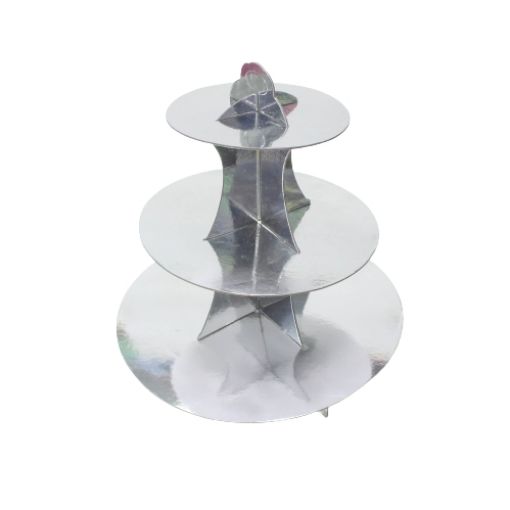 Imagen de PORTA CUPCAKE PLATEADO**