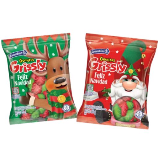 Imagen de GOMITA GRISSLY 24/72 GR NAVIDAD.**