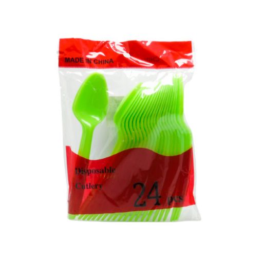 Imagen de CUCHARA COLOR VERDE MANZANA 12/24 .**