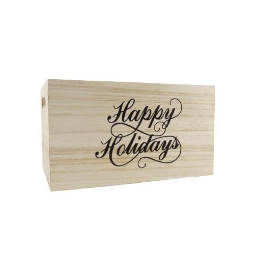 Imagen de HUACAL MADERA NAVIDAD (10X5.5X6") **