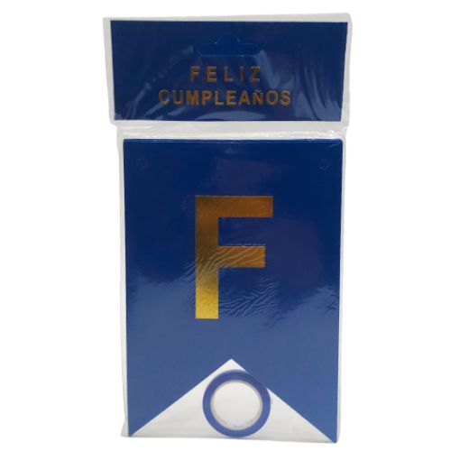 Imagen de LETRERO CUMP. COLOR AZUL OSCURO **