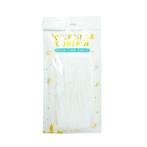 Imagen de CORTINA CUMPLEAÑOS BLANCA 1/1 .**