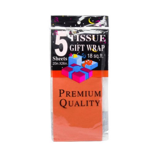 Imagen de PAPEL TISSUE NARANJA 20X26" 1/5**