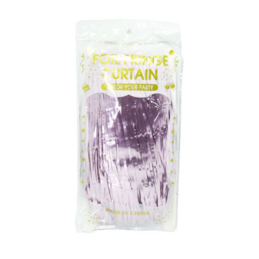 Imagen de CORTINA CUMPLEAÑOS ROSA METALICA 1/1 **