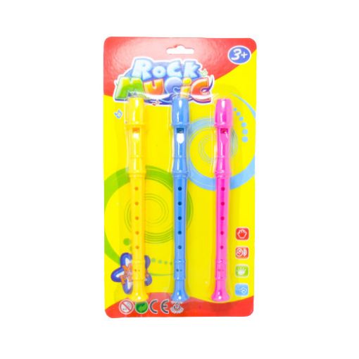 Imagen de FLAUTA MULTICOLOR 3PCS R0487 1/1**