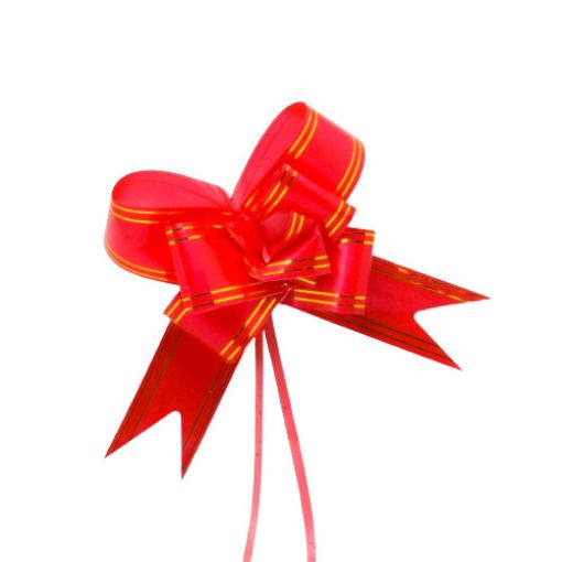 Imagen de LAZO ARMABLE ROJO/DORADO 1/10**