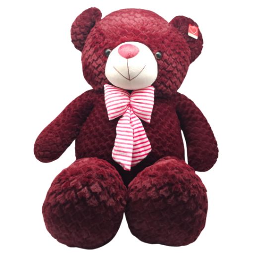 Imagen de PELUCHE OSO ROJO VINO 45CM 1/1 **