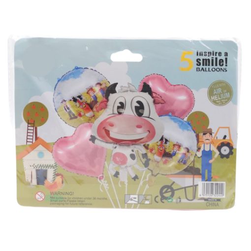 Imagen de SET DE GLOBOS VACA LOLA 1/5 **