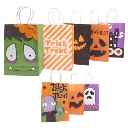 Imagen de BOLSA PAPEL 15X21X8CM HALLOWEEN 12/1.**