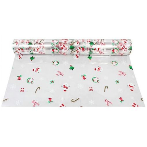 Imagen de ROLLO PAPEL CELOFAN NAVIDAD 3MX70CM**