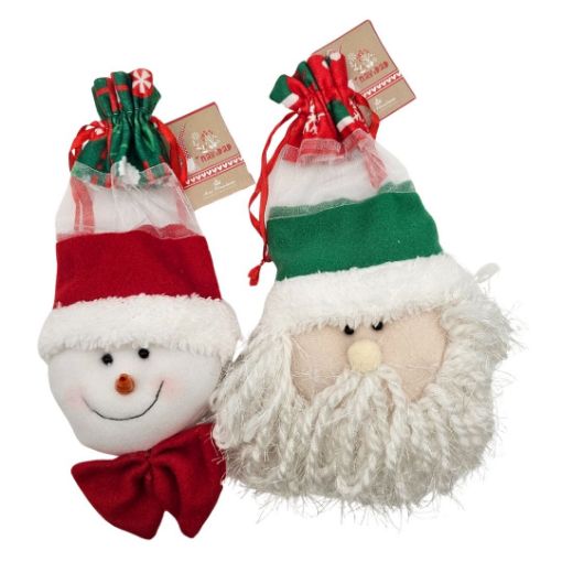 Imagen de BOLSA NAVIDAD TELA CON PELUCHE**