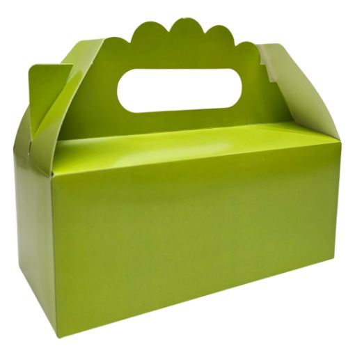 Imagen de CAJITA CUMP. COLOR VERDE MANZANA 18X8X8.5CM 1/10**