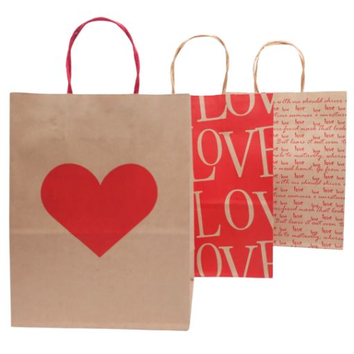 Imagen de BOLSA SAN VALENTIN VARIADA 27X21X11CM**