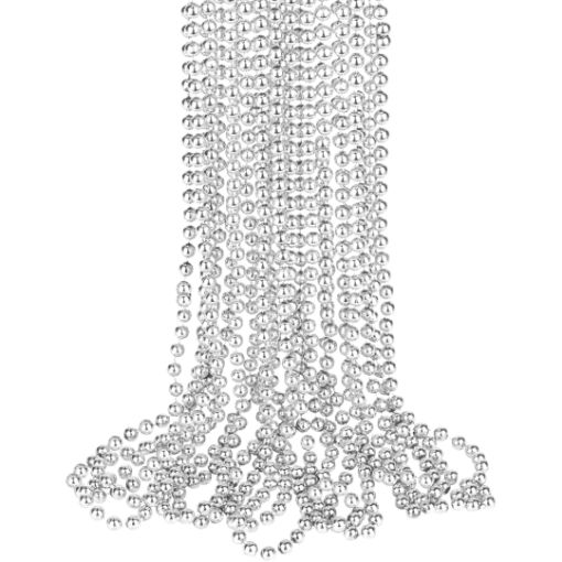 Imagen de COLLAR BOLITA COLOR PLATEADO 1/12.**