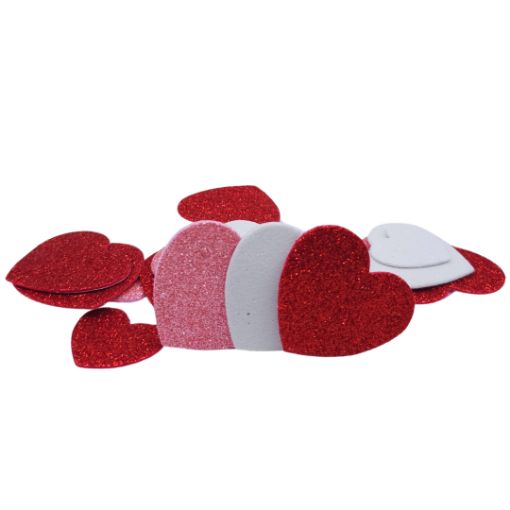 Imagen de STICKER FOAMI CORAZON ESCARCHADO 1/20**