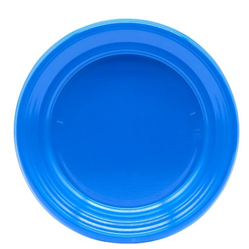 Imagen de PLATO PLASTICO 7" AZUL ROYAL 1/8**