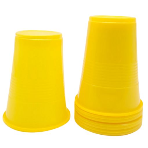 Imagen de VASO PLASTICO 9OZ AMARILLO 1/8.**
