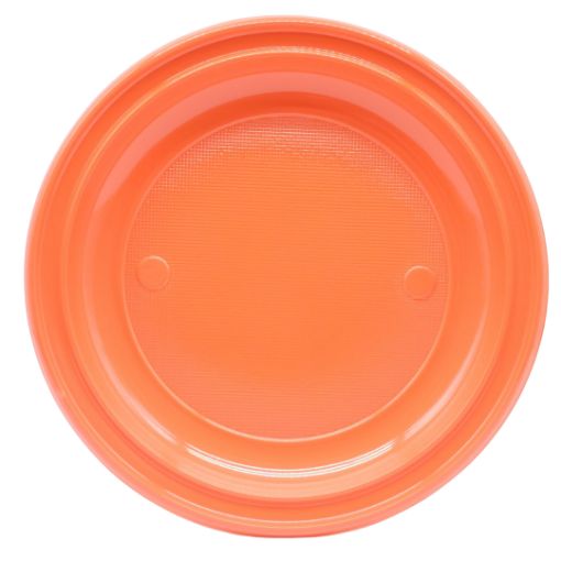 Imagen de PLATO PLASTICO 9" NARANJA 1/8**