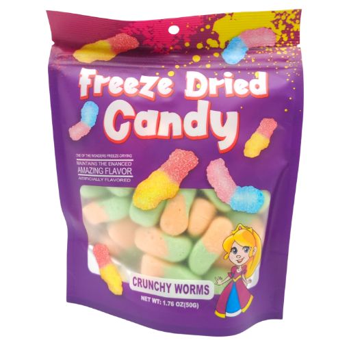 Imagen de GOMITA CRUNCHY GUSANOS 50G 24/1**