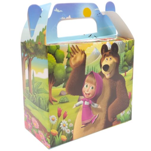 Imagen de CAJITA CARTON 12.5X11X6.5 CM MASHA Y EL OSO 1/10.**