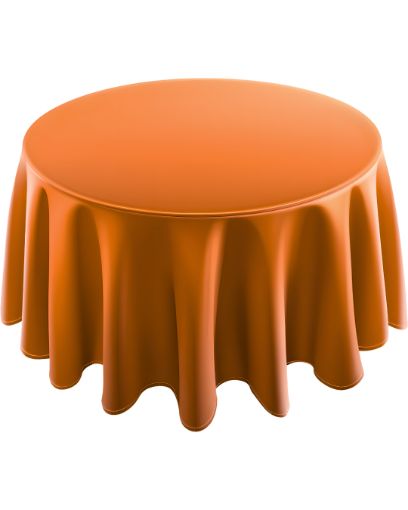 Imagen de MANTEL REDONDO NARANJA 2.13M**