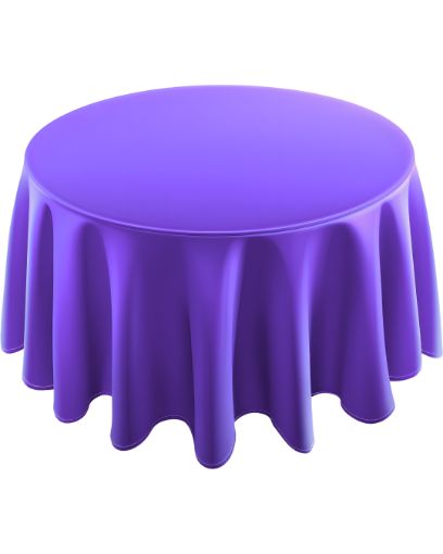 Imagen de MANTEL REDONDO MORADO 2.13M**