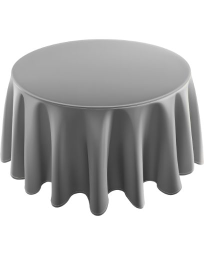 Imagen de MANTEL REDONDO PLATA 2.13M**
