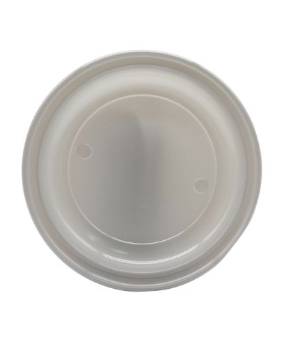 Imagen de PLATO PLASTICO 9" PLATA 1/8**