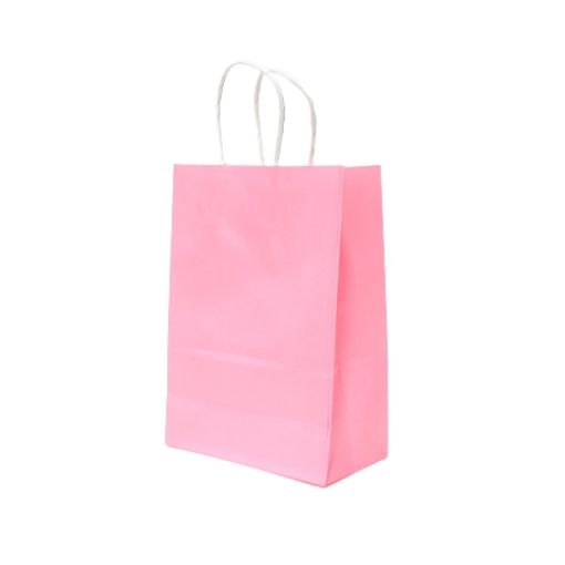 Imagen de BOLSA PAPEL 15X21X8CM ROSA BEBE 12/1 .**