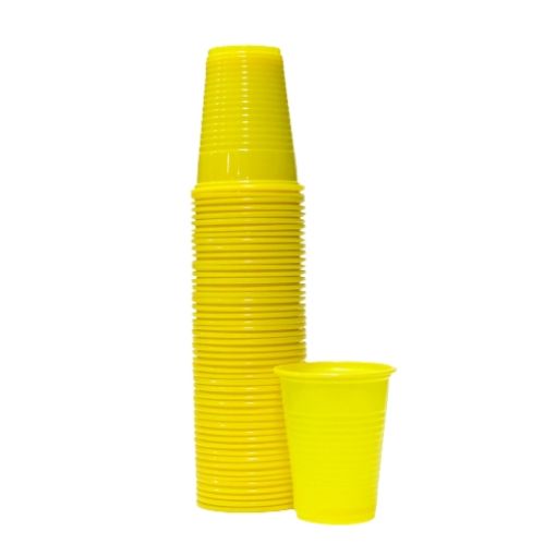 Imagen de VASO 7 COLOR AMARILLO 50/50 ***