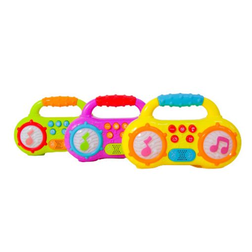Imagen de RADIO BEBE CON LUZ Y SONIDO 6X3.75" R2962***
