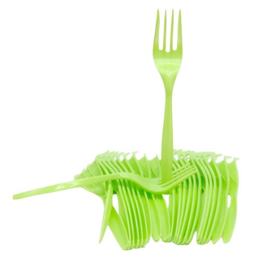 Imagen de TENEDOR COLOR VERDE MANZANA 12/24 **