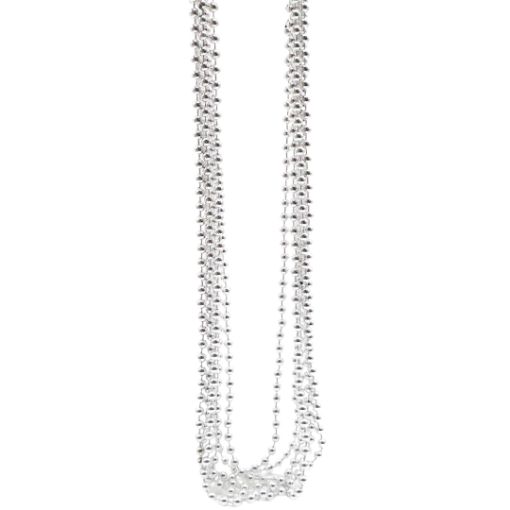 Imagen de COLLAR BOLITAS PLATEADO 1/6 **
